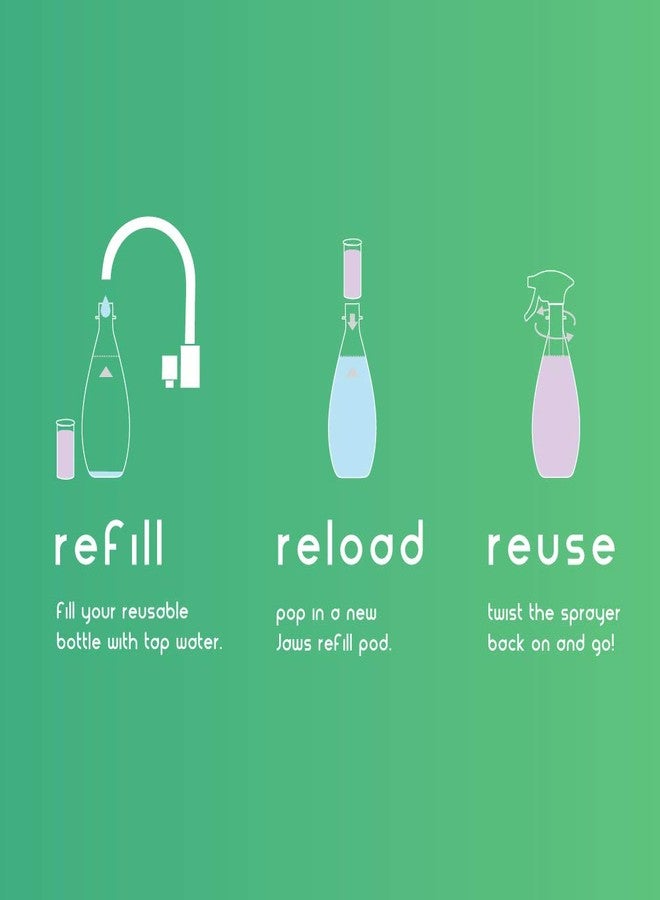 JAWS Hardwood Floor Cleaner Refill Pack. Includes 2 Refill Pods. Refillable Cleaning Supplies. - Image 2